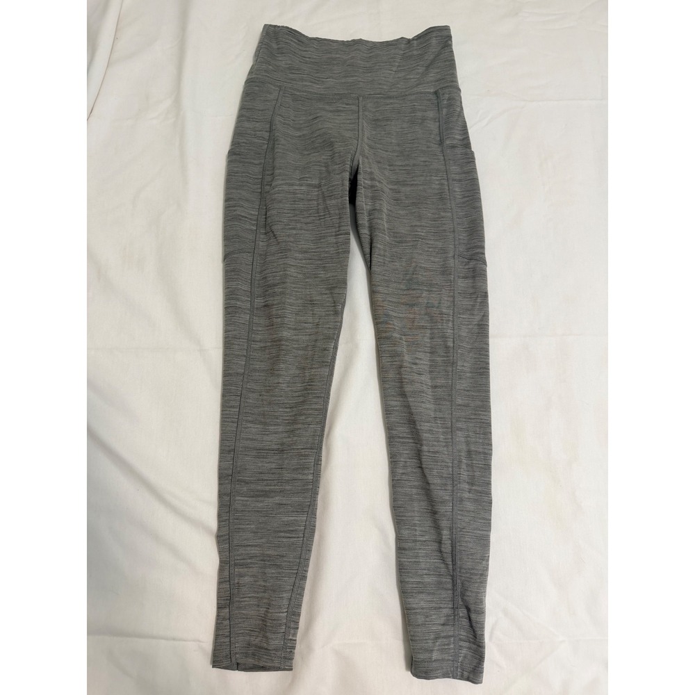 American Eagle The Everything Pocket Legging Gray Space Dye High Waisted Medium